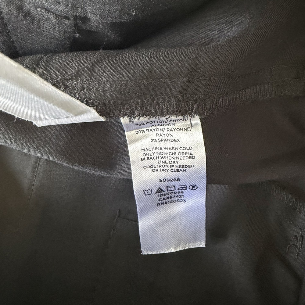 Loft Marisa High Rise Ankle Black Career Dress Pants Womens Size 6 Stretch - Picture 11 of 12